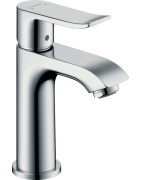 Praustuvo maišytuvas Hansgrohe Metris 100, chromas, su vožtuvu