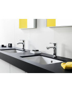 Praustuvo maišytuvas Hansgrohe Metris 110, chromas, su vožtuvu