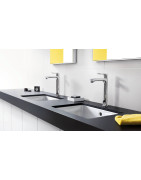 Praustuvo maišytuvas Hansgrohe Metris 200, chromas, su vožtuvu