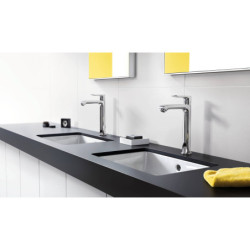 Praustuvo maišytuvas Hansgrohe Metris 200, chromas, su vožtuvu