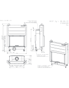 Plieninis židinio ugniakuras Romotop KV HEAT H3LJ01, 5-14kW