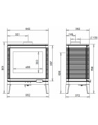 Ketinė krosnelė Invicta KAZAN GA, tonuotu stiklu, 13.5 kW