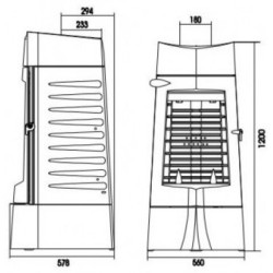 Ketinė krosnelė Invicta Chamane 10, 15 kW