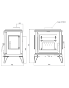 Ketinė krosnelė Invicta Sedan M, 15 kW
