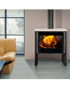 Plieninė krosnelė Romotop Riano N, juodos spalvos, 11kW