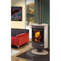 Plieninė krosnelė Romotop Stromboli N02, su keramika, 8kW