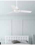 Lubų ventiliatorius Faro Mini Indus, 5 greičių, baltos spalvos