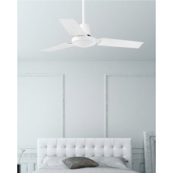 Lubų ventiliatorius Faro Mini Indus, 5 greičių, baltos spalvos