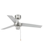 Lubų ventiliatorius Faro Factory, aliuminio spalvos