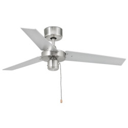 Lubų ventiliatorius Faro Factory, aliuminio spalvos