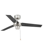 Lubų ventiliatorius Faro Factory, aliuminio spalvos