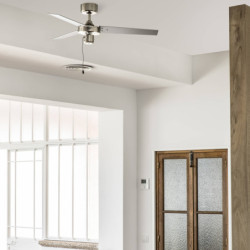 Lubų ventiliatorius Faro Factory, aliuminio spalvos