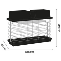 Vabzdžių gaudyklė su elektros iškrova Argo MOLOSSO 16W