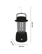 Vabzdžių gaudyklė su el. iškrova Argo SEROTINO 4W akumuliatorinė