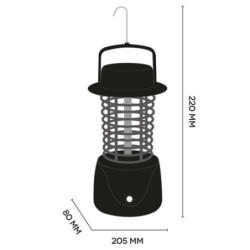 Vabzdžių gaudyklė su el. iškrova Argo SEROTINO 4W akumuliatorinė
