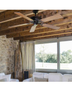 Lubų ventiliatorius Faro Aloha, be šviestuvo, rudos spalvos