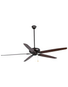 Lubų ventiliatorius Faro Nisos, be šviestuvo, rudos spalvos