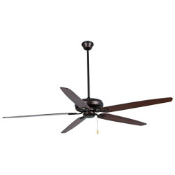 Lubų ventiliatorius Faro Nisos, be šviestuvo, rudos spalvos