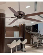 Lubų ventiliatorius Faro Nisos, be šviestuvo, rudos spalvos