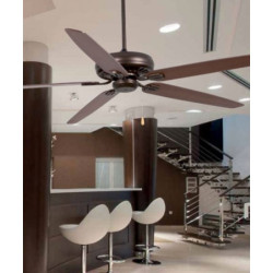 Lubų ventiliatorius Faro Nisos, be šviestuvo, rudos spalvos