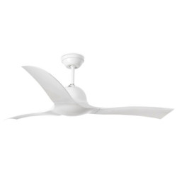 Lubų ventiliatorius Faro Lakki, be šviestuvo, baltos spalvos