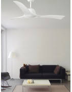 Lubų ventiliatorius Faro Lakki, be šviestuvo, baltos spalvos