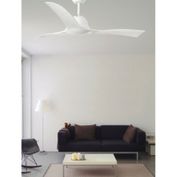 Lubų ventiliatorius Faro Lakki, be šviestuvo, baltos spalvos