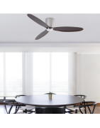 Lubų ventiliatorius Faro Nias, su DC varikliu, nikelio spalvos