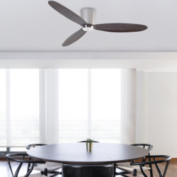 Lubų ventiliatorius Faro Nias, su DC varikliu, nikelio spalvos