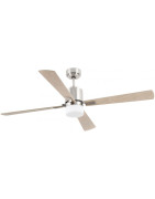 Lubų ventiliatorius Faro Palk, su DC varikliu, nikelio spalvos