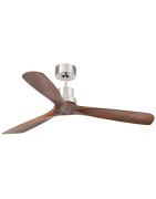 Lubų ventiliatorius Faro Lantau, be šviestuvo, nikelio spalvos