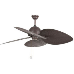 Lubų ventiliatorius Faro Cuba, be šviestuvo, rudos spalvos