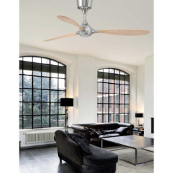 Lubų ventiliatorius Faro Itaca, su DC varikliu, nikelio spalvos