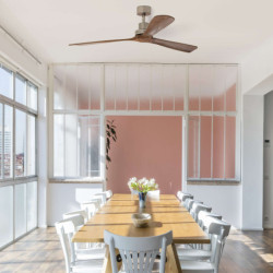 Lubų ventiliatorius Faro Lantau-G, be šviestuvo, nikelio spalvos