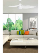 Lubų ventiliatorius Faro Alaska LED, su šviestuvu, baltas