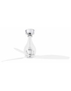 Lubų ventiliatorius Faro Mini Eterfan, su DC varikliu, baltas