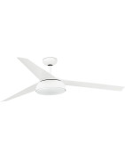 Lubų ventiliatorius Faro Vulcano LED, su šviestuvu, baltas