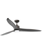 Lubų ventiliatorius Faro Tonic LED, su šviestuvu, rudas