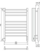 Elektrinis rankšluosčių džiovintuvas Terminus Sicilia C9