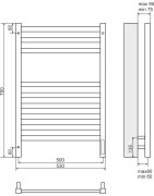 Elektrinis rankšluosčių džiovintuvas Terminus Enisei C9