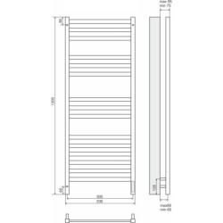 Elektrinis rankšluosčių džiovintuvas Terminus Enisei C15