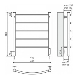 Elektrinis rankšluosčių džiovintuvas Terminus Classic C5