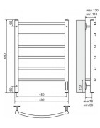 Elektrinis rankšluosčių džiovintuvas Terminus Classic C6