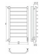 Elektrinis rankšluosčių džiovintuvas Terminus Victoria C9