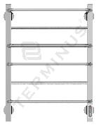 Elektrinis rankšluosčių džiovintuvas Terminus Euromix Kvadro C6