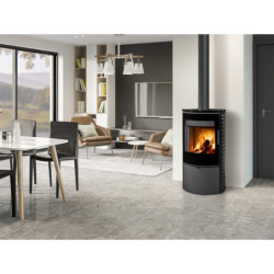 Plieninė krosnelė Romotop Ovalis G 01, su keramika, 8kW