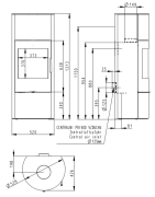 Plieninė krosnelė Romotop Palea 03, 6.5kW