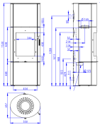 Plieninė krosnelė Romotop Lugo N 04A, su apdaila, 8kW