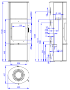 Plieninė krosnelė Romotop Lugo N 03A, 8kW
