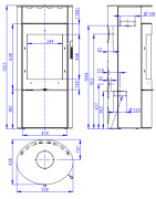 Plieninė krosnelė Romotop Lugo N 03, 8kW